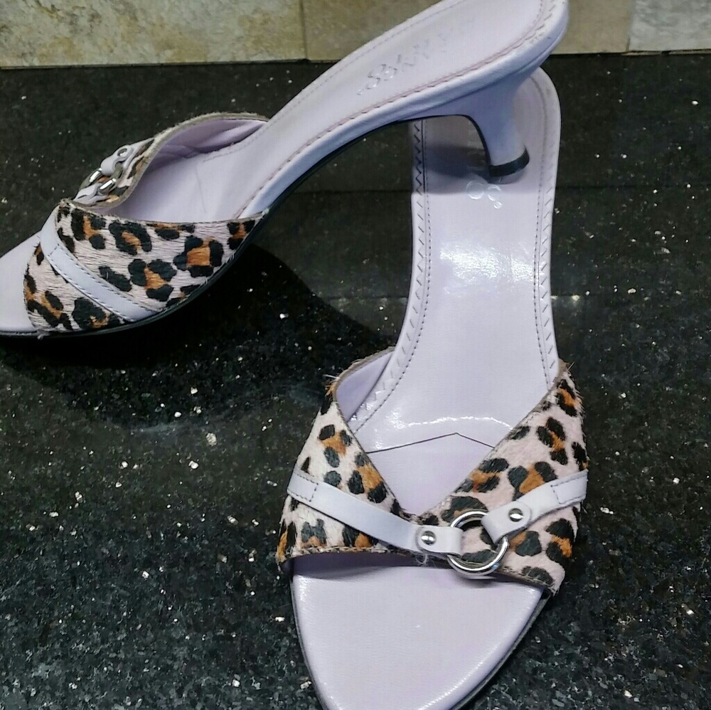 CALF HAIR FRANCO SARTO leopard cheetah lavender
